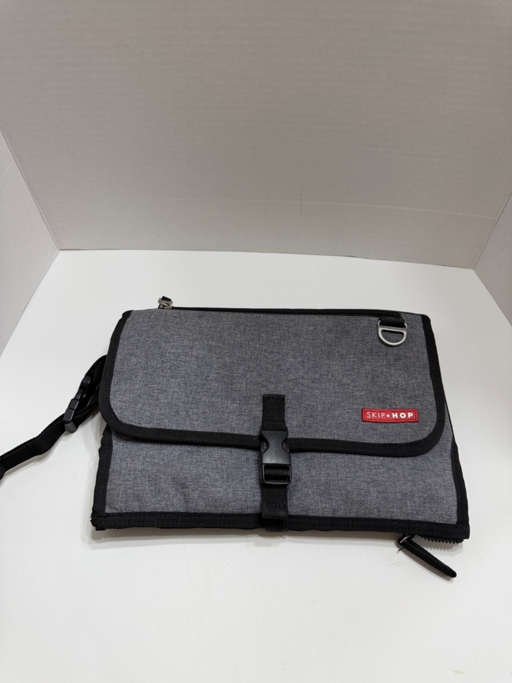 Skip Hop Gray and Black Travel Diaper Changing Pad
